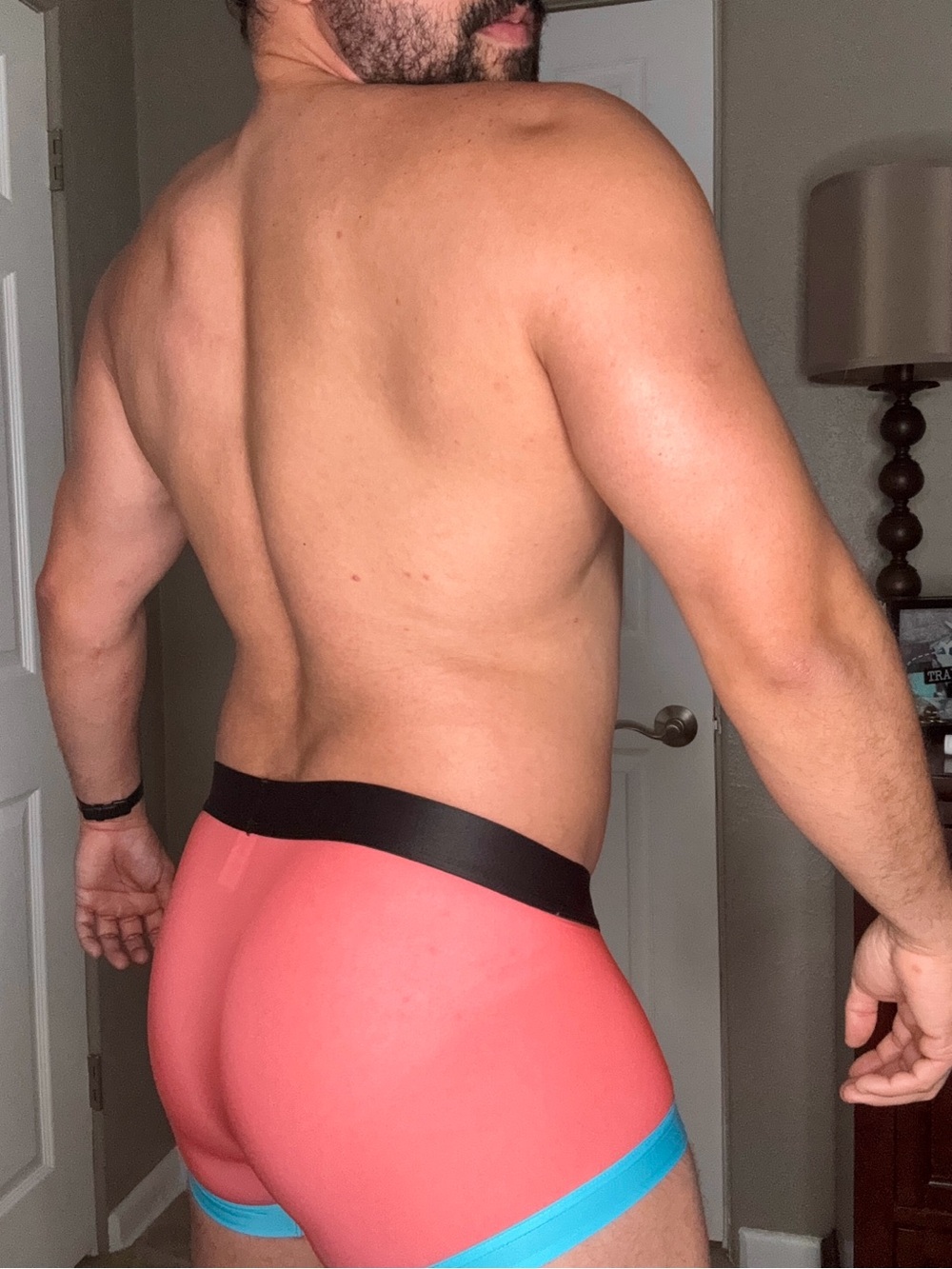 GREGG HOMME Coral & Turquoise Boxer - Picture 2 of 5